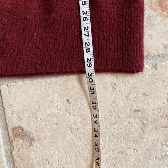 H&M Oversized Wool Blend Turtleneck Sweater Tunic Dress Womens S Rust Warm Cozy - Picture 6 of 6